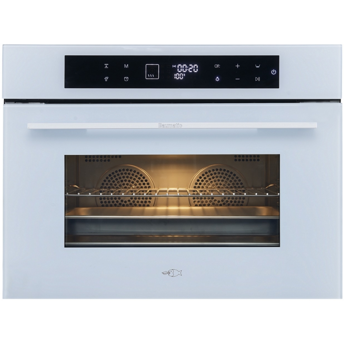 Baumatic BCS496WGL 45厘米 56公升 嵌入式蒸焗爐 (雙風扇, 獨立爐溫)